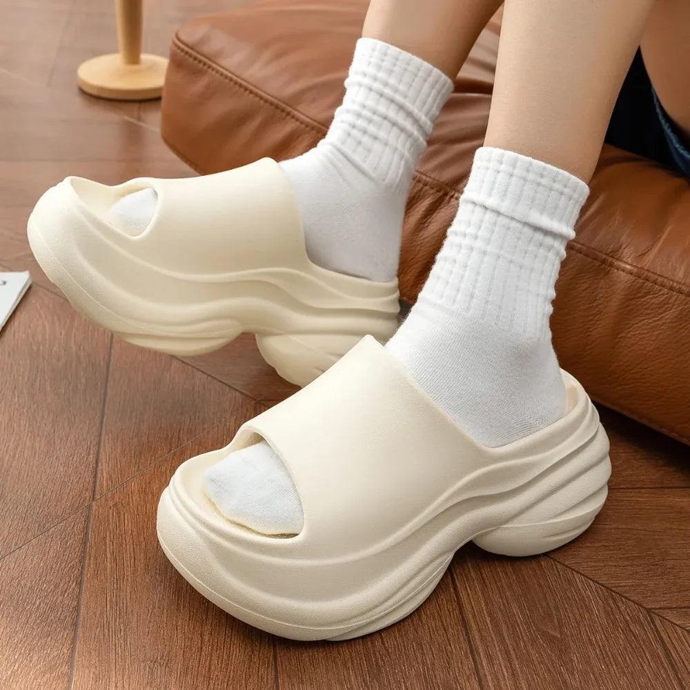 High-quality Extra-thick Casual Slippers Women Anti-slip