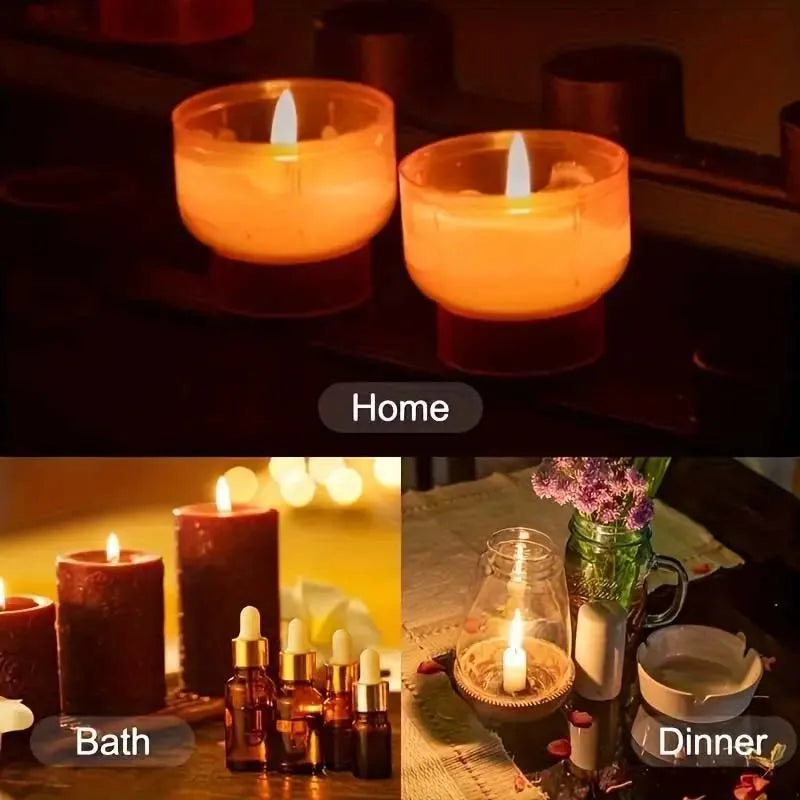 Candle Making Kit: 50pcs Ply Wicks, 100pcs Candle Wick Stickers & 5 Wooden Candle Wick Holders for Soy And Beeswax Candles Zpaxo