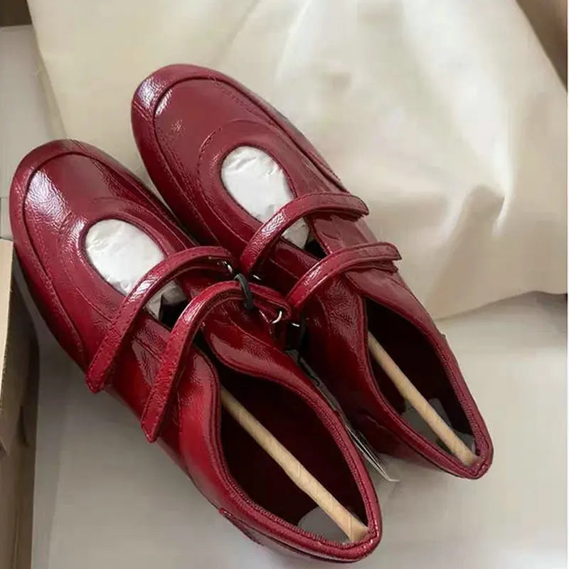 Flat Shoes for Women 2025 Spring Autumn New Retro Round Toe Ballet Shoes for Women Mary Jane Shoes for Women Zapatos De Mujer Zpaxo