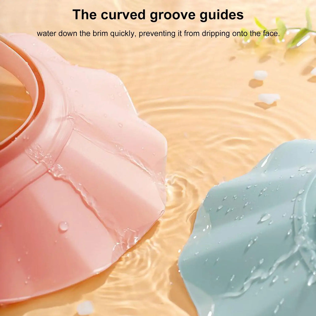 Hair Washing Shield Adjustable Shampoo Hat Wide Brim Waterproof Bath