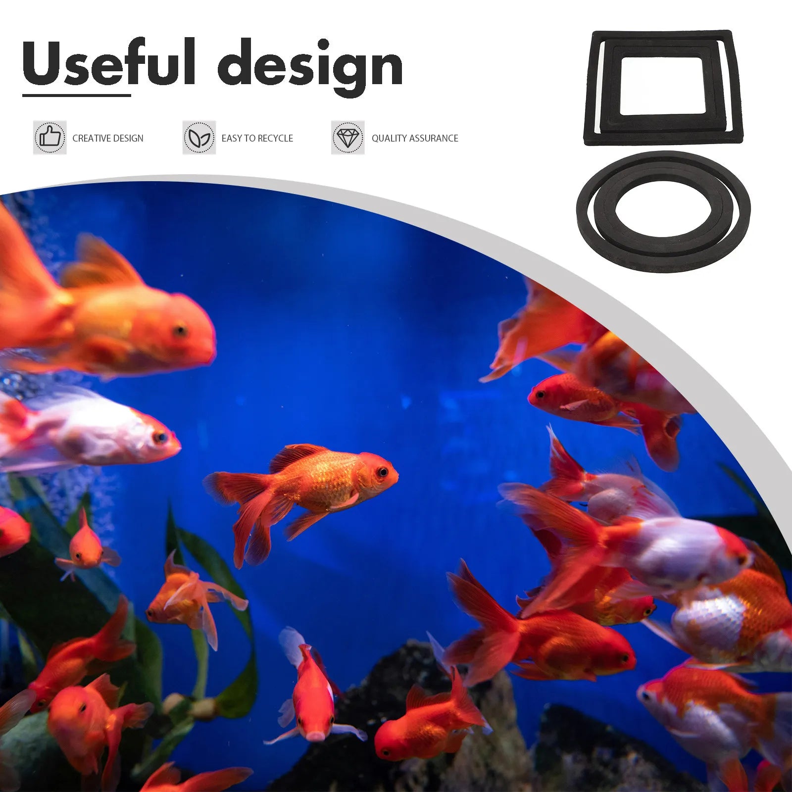 Fish Feeding Rings Aquarium Floating Plant Foam Feeder Circles