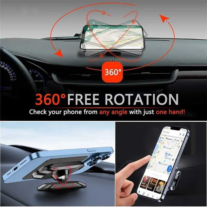 Metal Strong Magnetic Car Mobile Phone Holder Magnet 360 Rotation Zpaxo