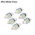 6-Pack C5W Canbus Festoon LED Bulbs 39mm 6500K White 300LM