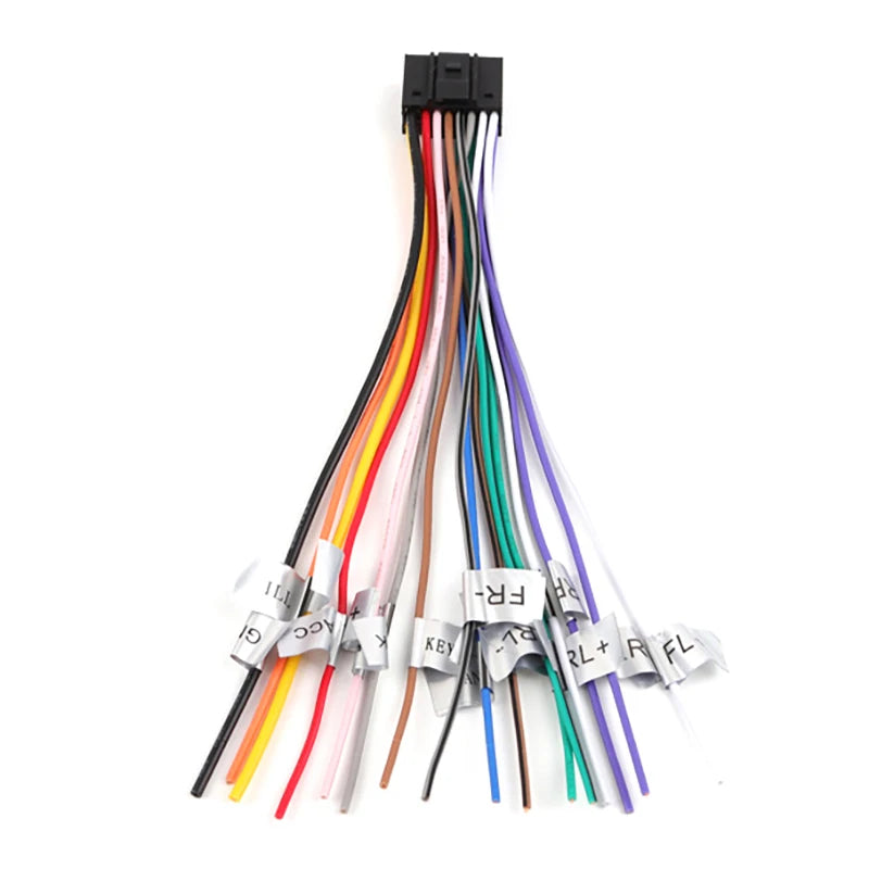 16-Pin Car Audio Wiring Harness Adapter – Universal Stereo Plug