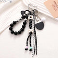 Table Tennis Racket Baseball Braid Rope Pendant Hanging Chain Stylish Zpaxo Style A black