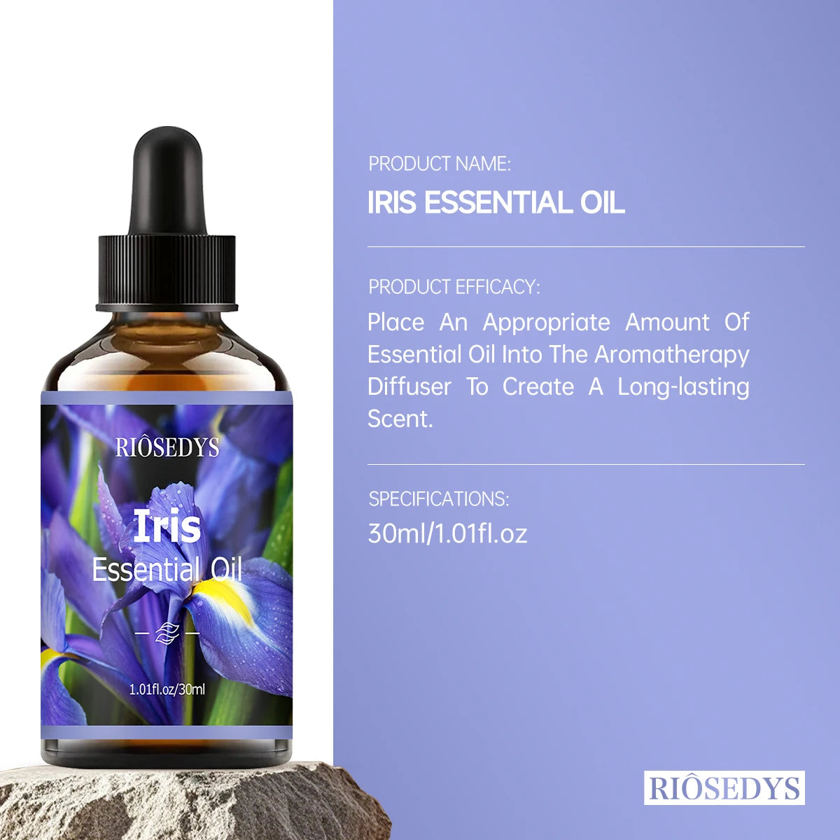 IRIS essential oil natural fragrance, is suitable for body massage treatments ,hair care anddiffuser Zpaxo