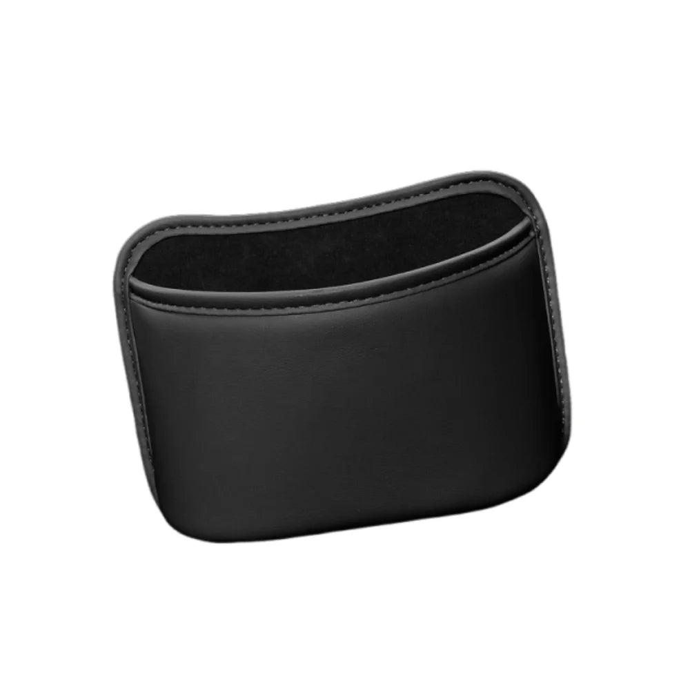 Leather Car Cup Holder Space Saving Waterproof Door Storage Box Zpaxo Black 20x14.5cm