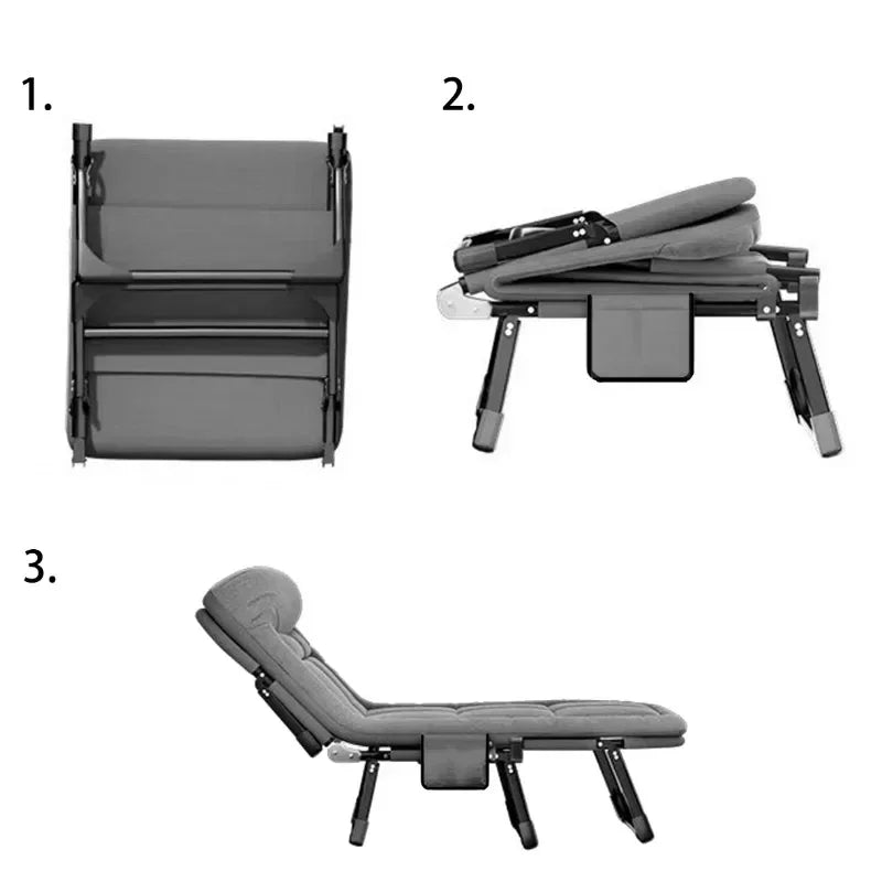 Portable Folding Bed Aluminum Frame Outdoor Leisure Camping Hiking