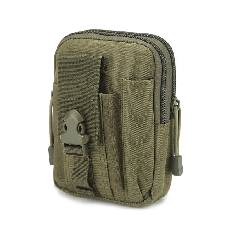 Molle Pouch Belt Waist Men Small Pocket Survival Tool Bag Running Zpaxo ArmyGreen