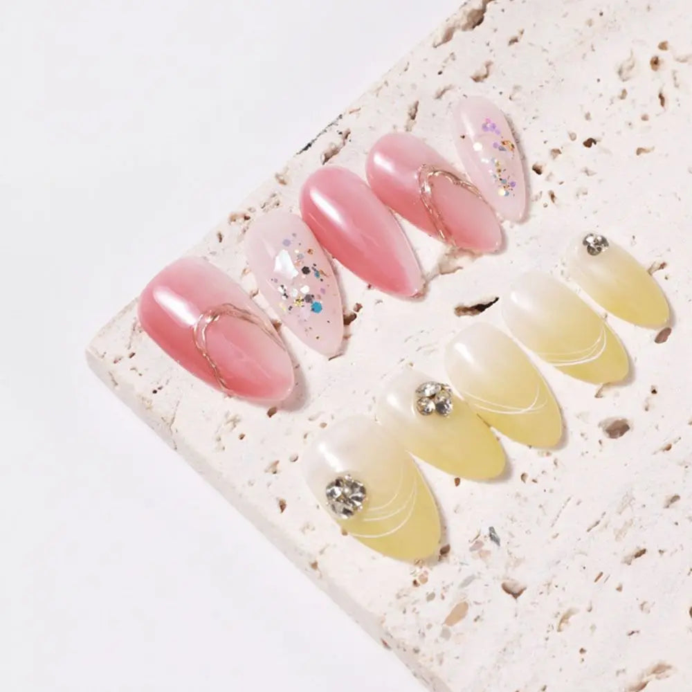 Durable Ultra Short Matte Nail Tips Thin Seamless Waterdrop Almond Zpaxo