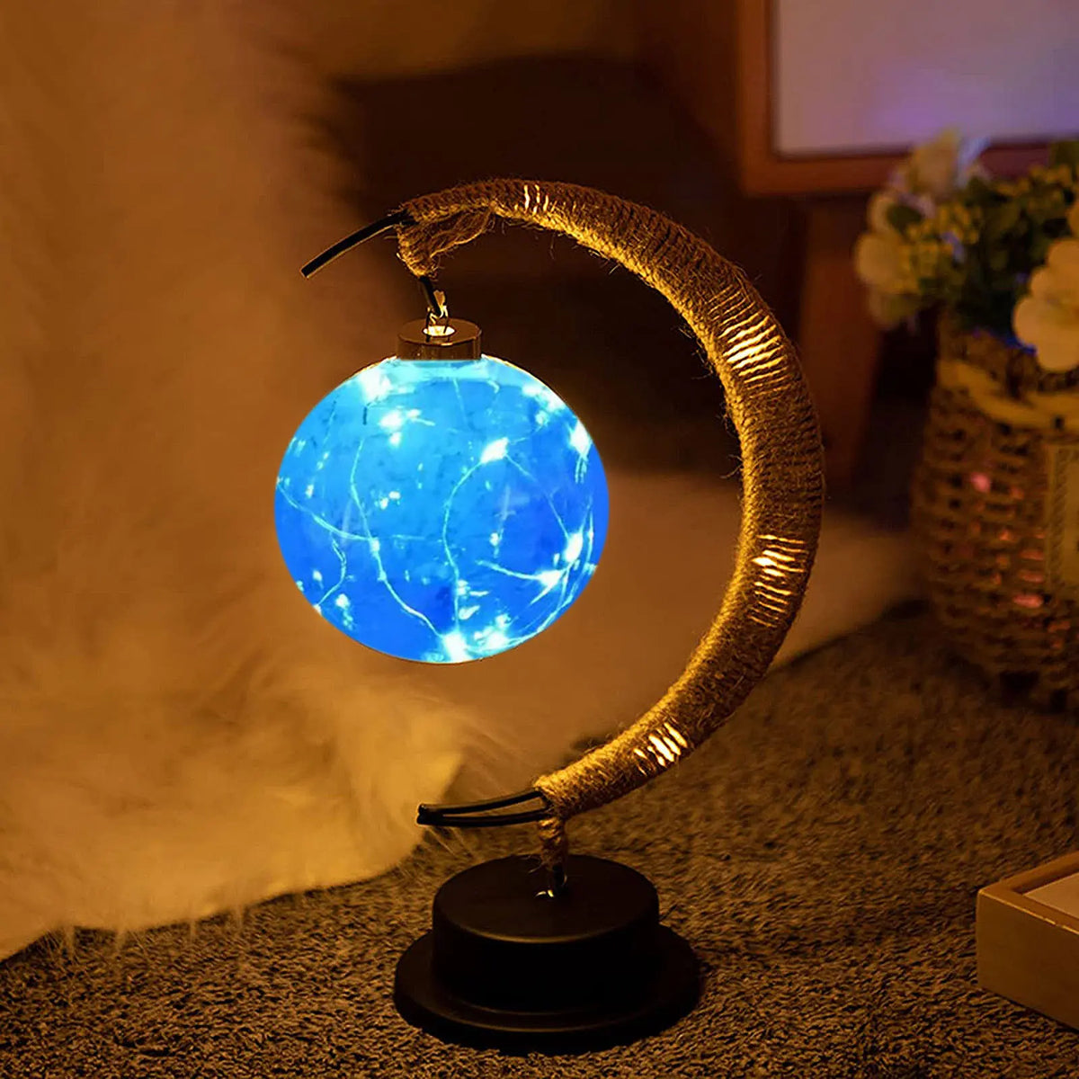 Ramadan Desk Lamp Led Moon Decoration Home Metal Kareem Light Eid Zpaxo Moon Lamp B