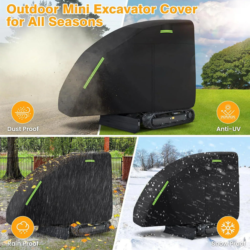 Mini Excavator Cover Fit Bobcat E20 1760-3530lbs Water Proof 210D