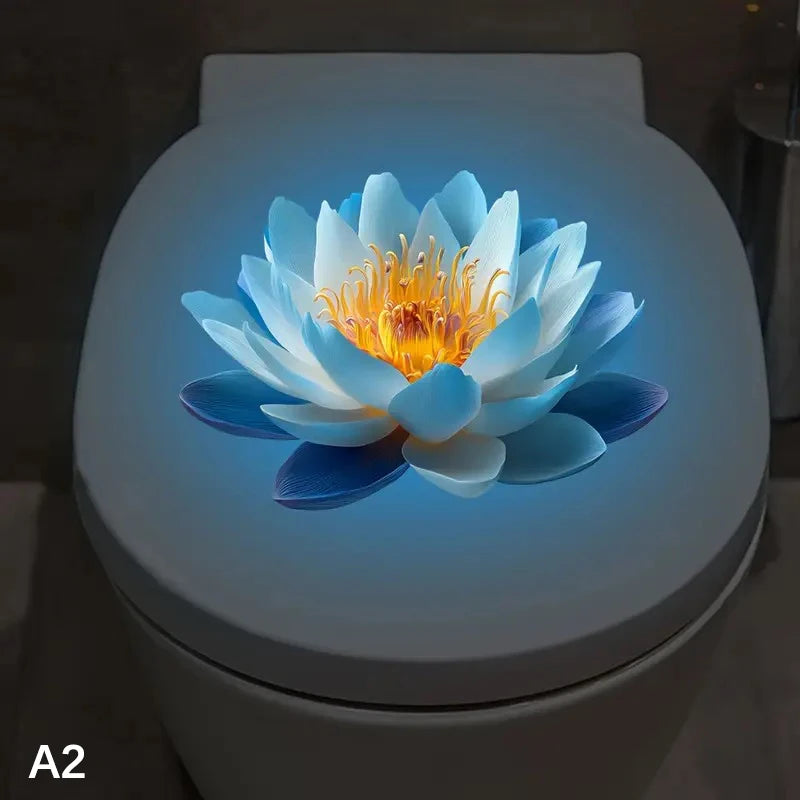 CMSelf-Adhesive Glow-in-the-dark Toilet Sticker Bathroom Lid Zpaxo A2