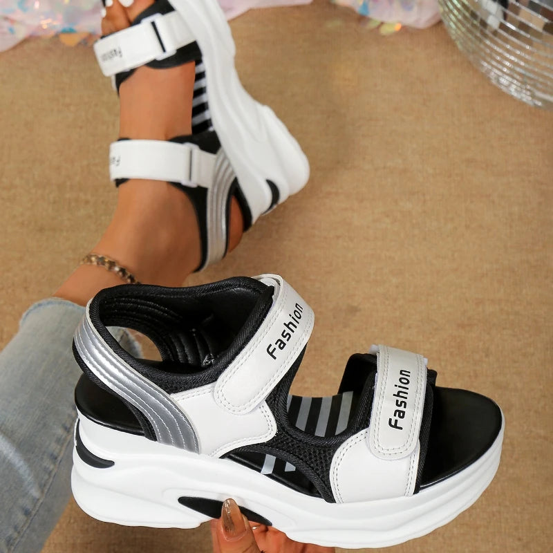 Summer Women Platform Sandals Thick Heel Outdoor Sports Sandals New Style Comfortable Shoes for Ladies Fashion Wedge Shoes Zpaxo
