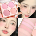 HISYI Smart Four-color Blush Natural Easy Smudge Matte Coloring Nude Zpaxo H1913-03