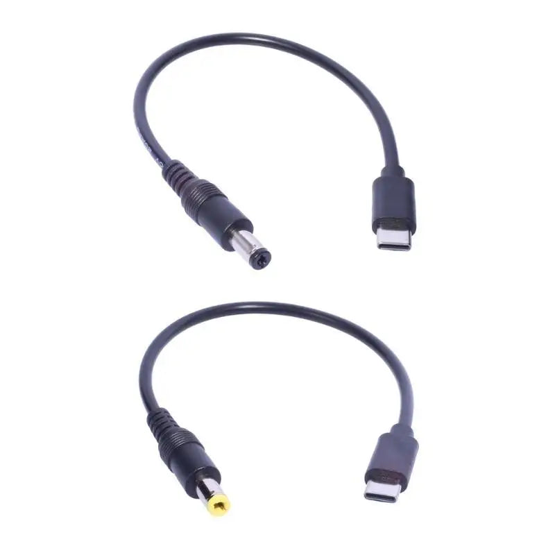 652F Versatile Tablet Charging Cable, Type C to DC5.5X2.1mm Male Cable Zpaxo