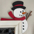 Santa Claus Wooden Christmas Door Corner Decoration | DIY Decor