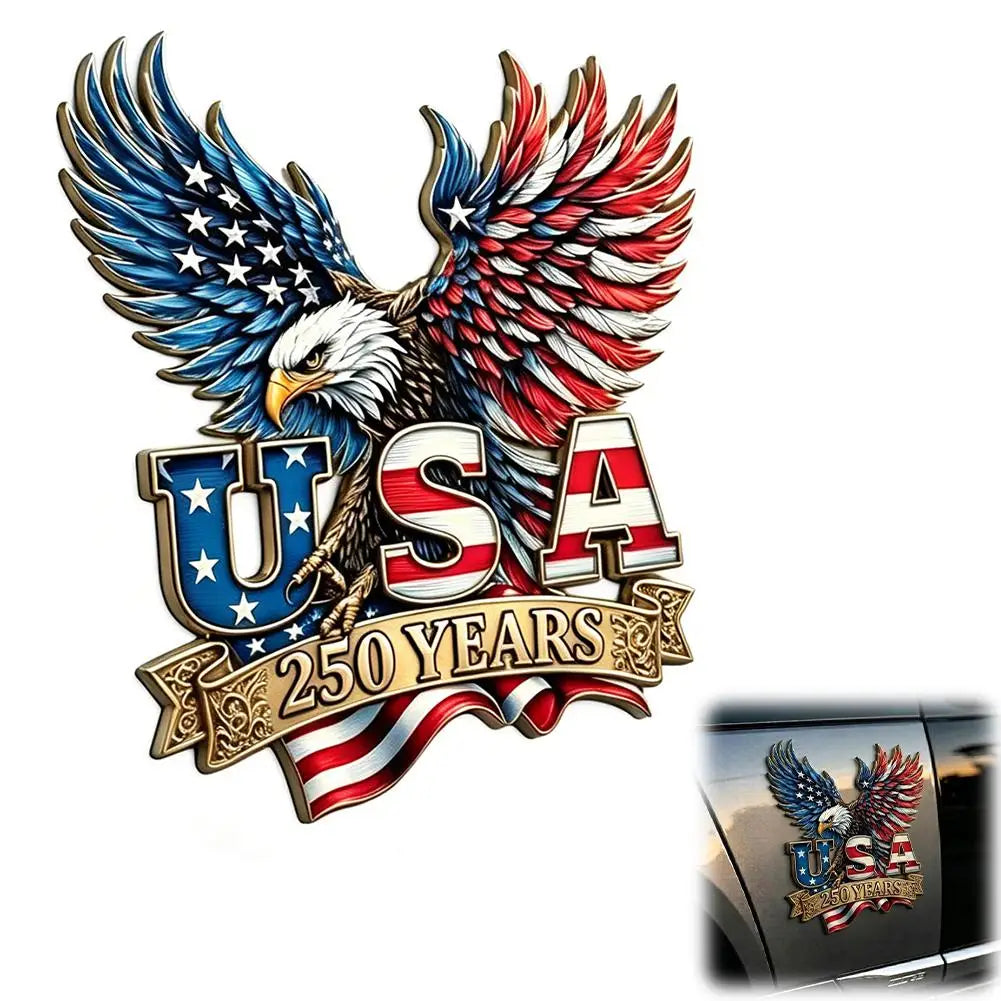 USA 250th Anniversary Eagle Patriotic Vinyl Car Decal 1776-2026 Vinyl Car Decal Zpaxo A