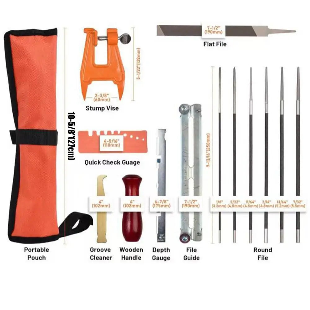 Chainsaw Sharpening 14 Chain Saw Files Grinders Accessories