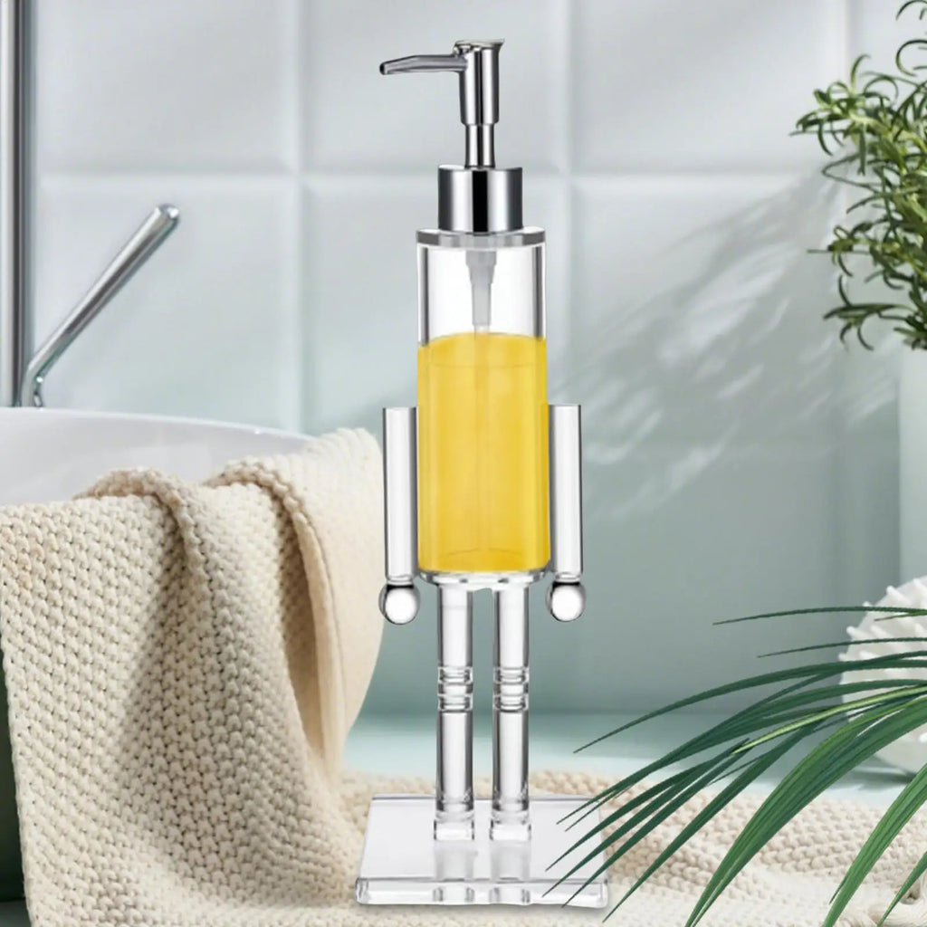 Nutcracker Soap Dispenser Refillable Shampoo Pump Christmas Hand