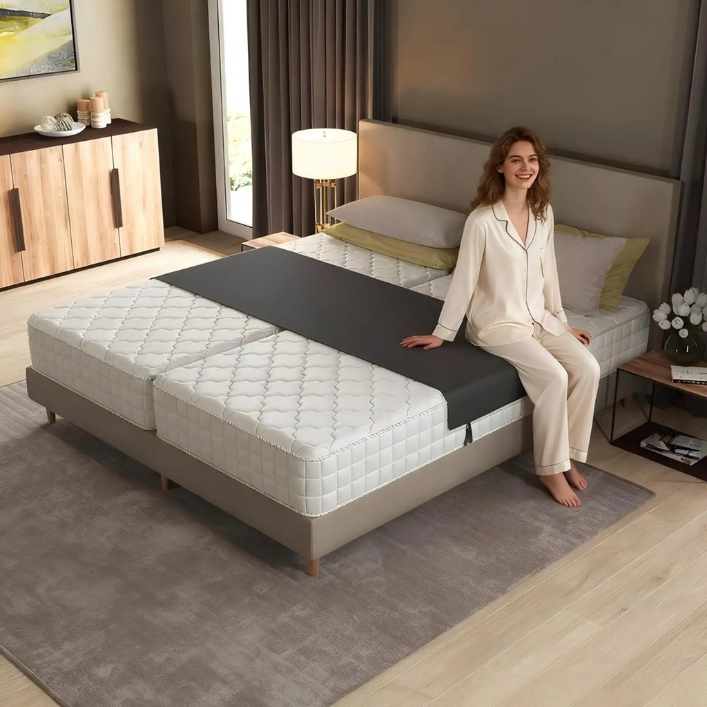 Bed Bridge Split Filler Sheet Straps Large Double Mattress Converter