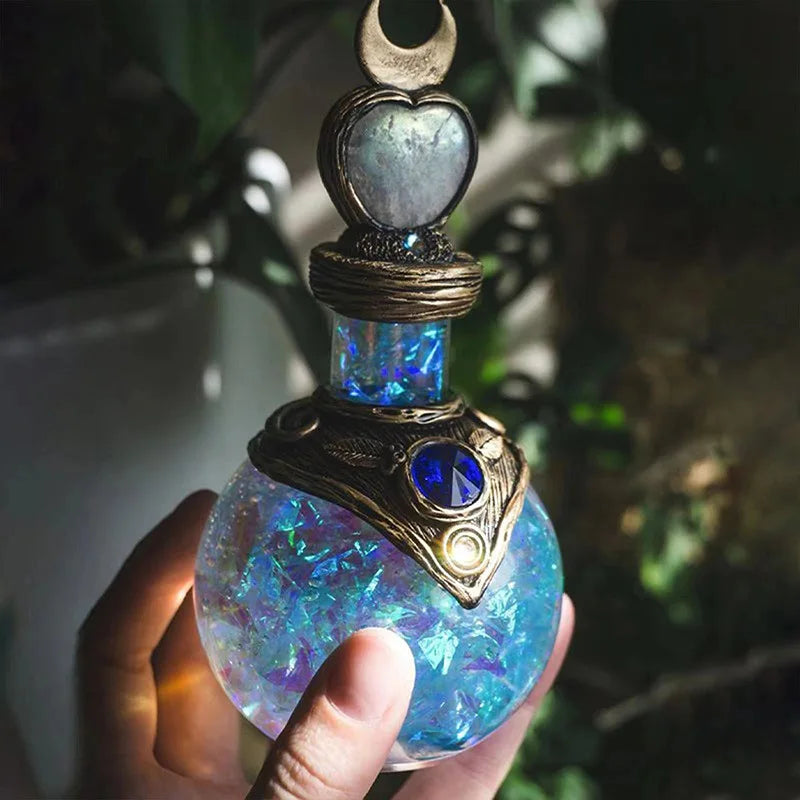 New Creative Magic Potion Bottles Desktop Decoration Ornaments Home Courtyard Resin Crafts Decoration Ornaments Birthday Gifts Zpaxo Blue 14x8x5cm