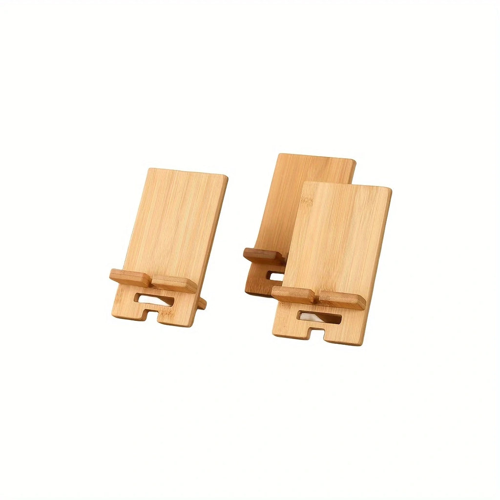 Solid Wood Phone & Tablet Stand – Elegant Multi-Use Desk Stand Wooden Phone Stand Zpaxo