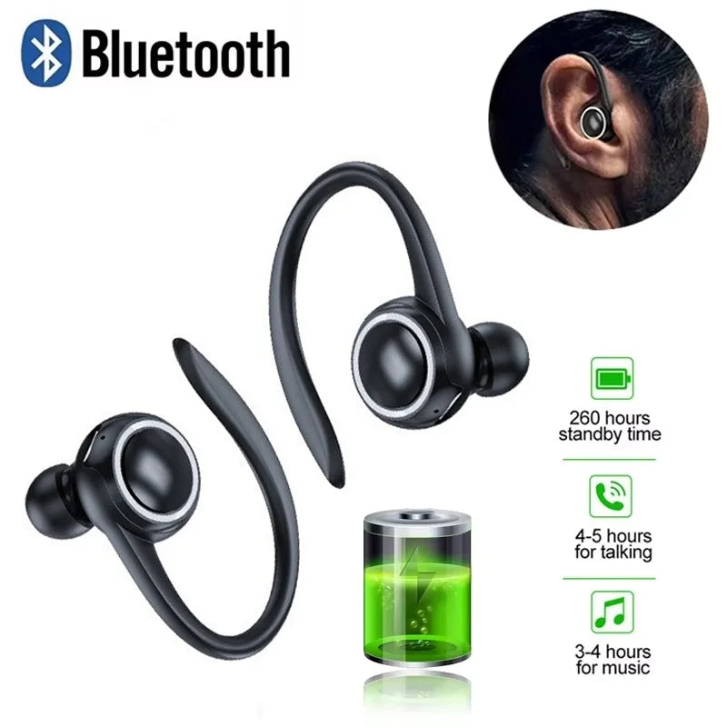 Wireless Ear Hanging Bluetooth 5 2 Earphones Sports Fitness Music