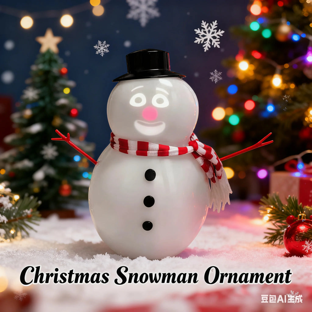 Creative Winking Snowman Statue Built-In Projector Speaker Singing Interactive Xmas Sculpture Cute Animated Snowman Ornaments Zpaxo