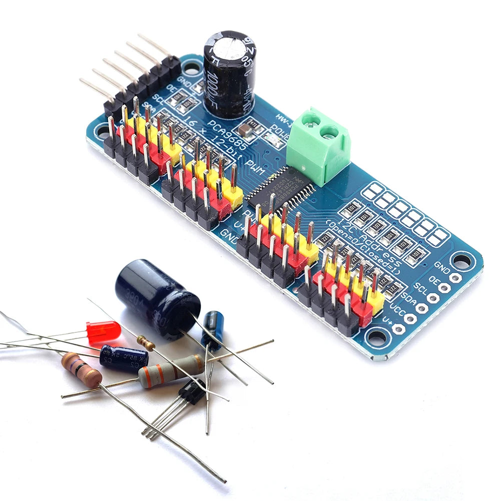 PCA9685 Robot Controller IIC Interface 16 Channel 12-Bit PWM Servo