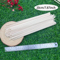 20-Pack Wooden Craft Sticks – Garden Stakes & DIY Crafting Wooden Craft Sticks Zpaxo 20cm 20pcs