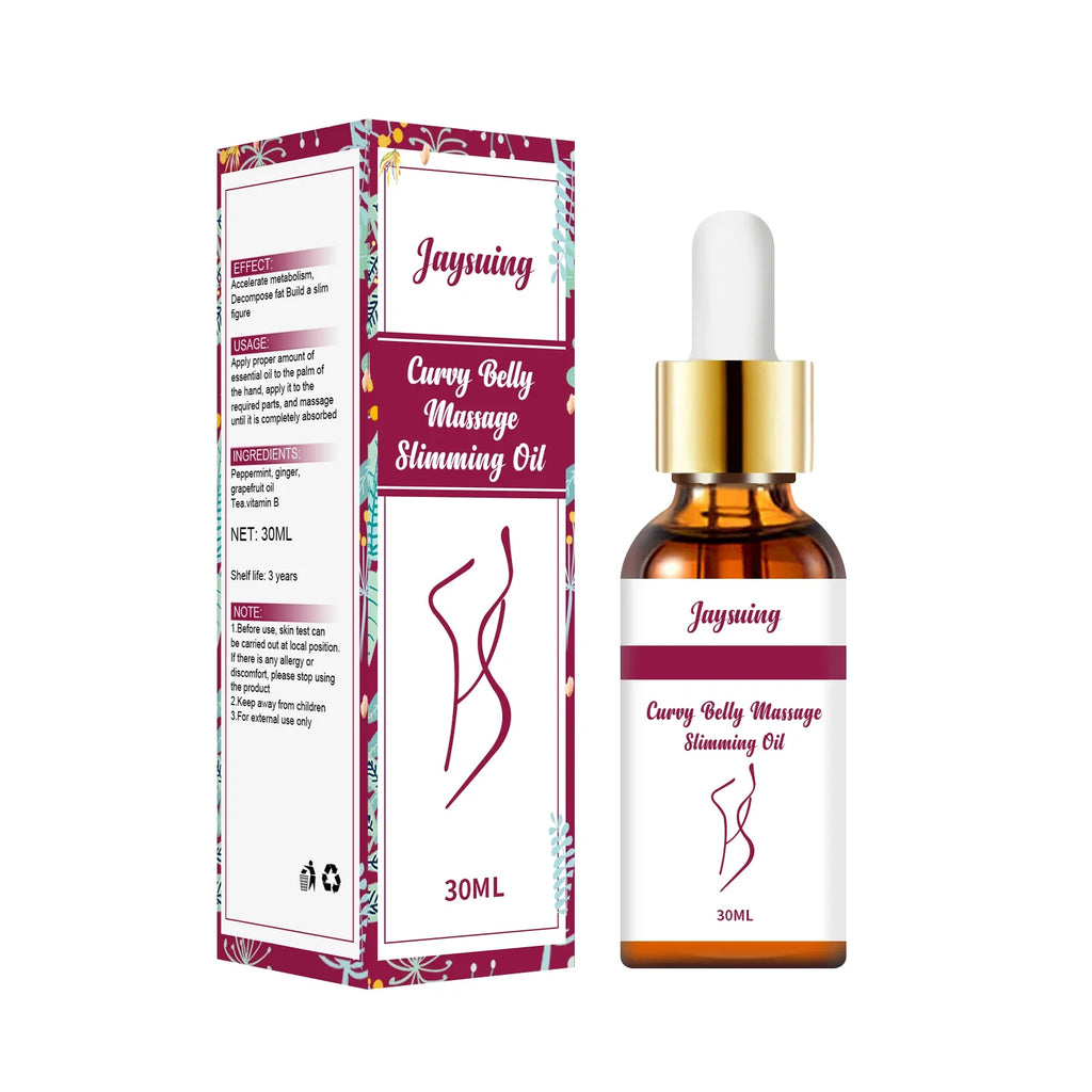 Body Care Oil Nourishing Firming Fat Burning Belly Waist Anti-Cellulite Relax Massage Shaping Tighten Weight Lose Slimming Oil Zpaxo 30ml Boxed