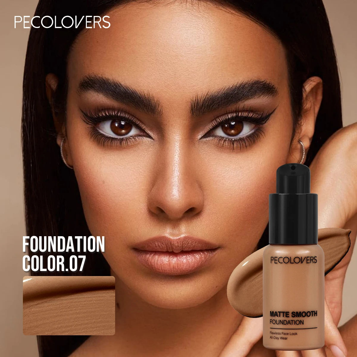 1PC High Coverage Long-Lasting Foundation, Waterproof and Sweatproof Without Flaking, Lightweight and Seamless Zpaxo 07