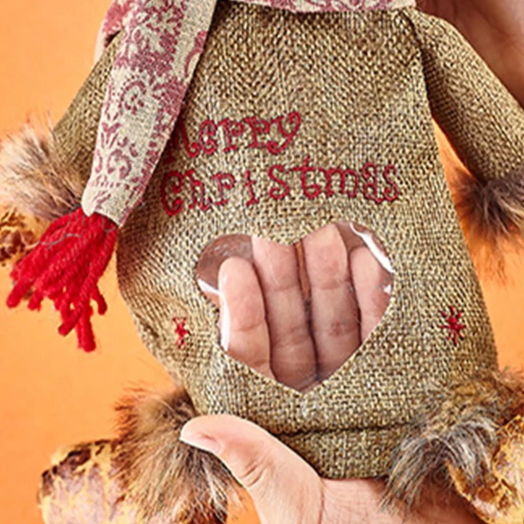 Christmas Doll Fabric Bags Reusable Supports Storage Bag Candy Party