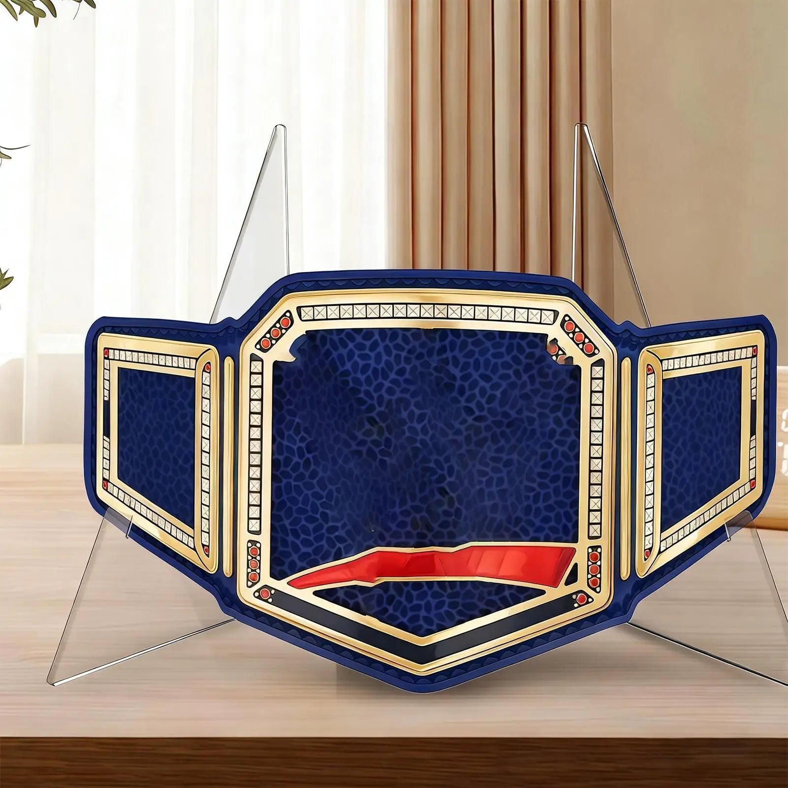 Plate Display Stands Foldable Acrylic Belt Holder Wrestling Picture
