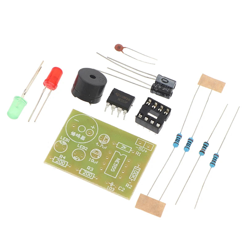 NE555 DIY LED Flasher Signal Generator Circuit PCB Electronics Zpaxo