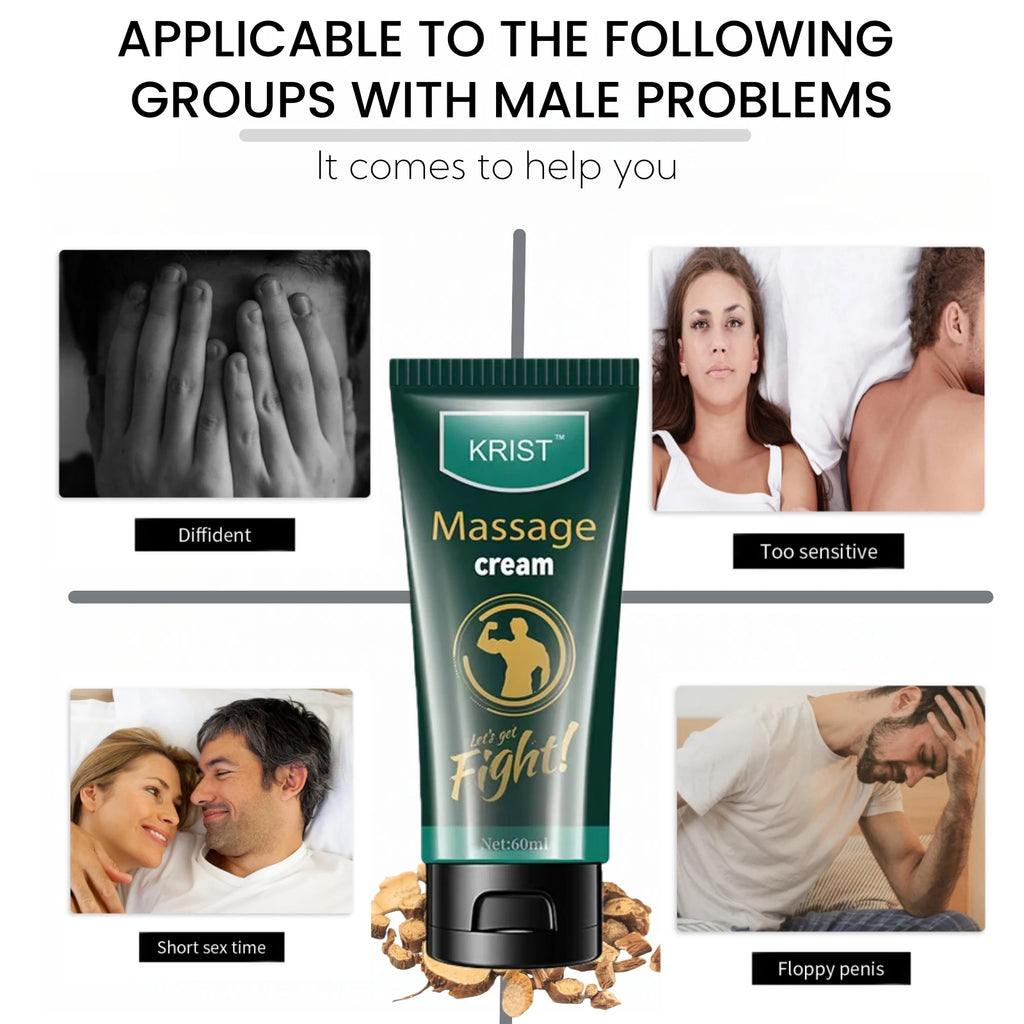 Men's Massage Cream for Intimate Experience Interactive Relaxation Fast Absorption Non-Greasy Promotes Bonding And Comfort Zpaxo