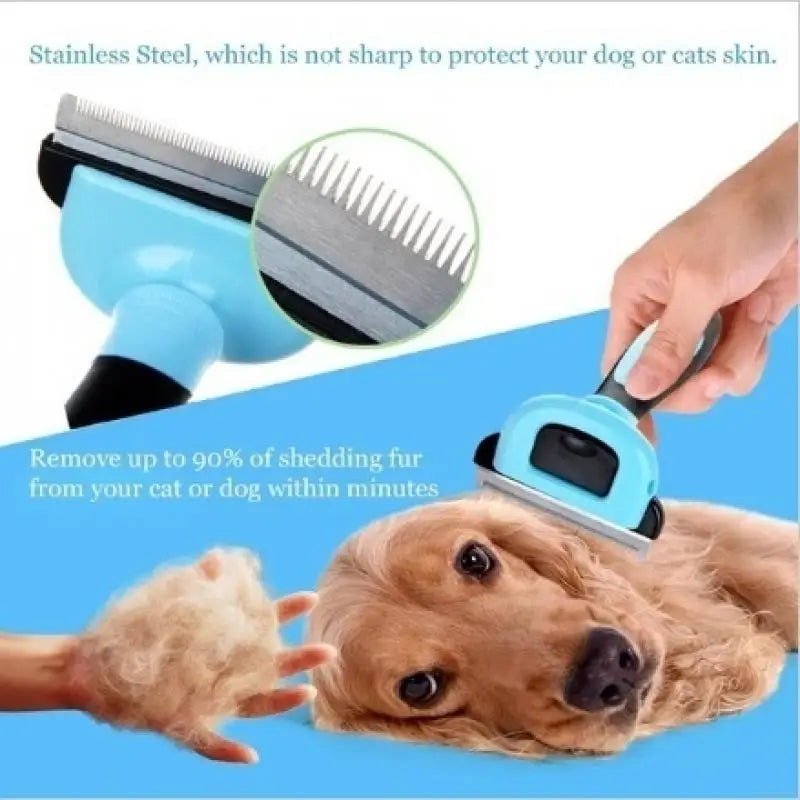 Pet Grooming Brush-double Sided Shedding Dematting Undercoat Rake Zpaxo