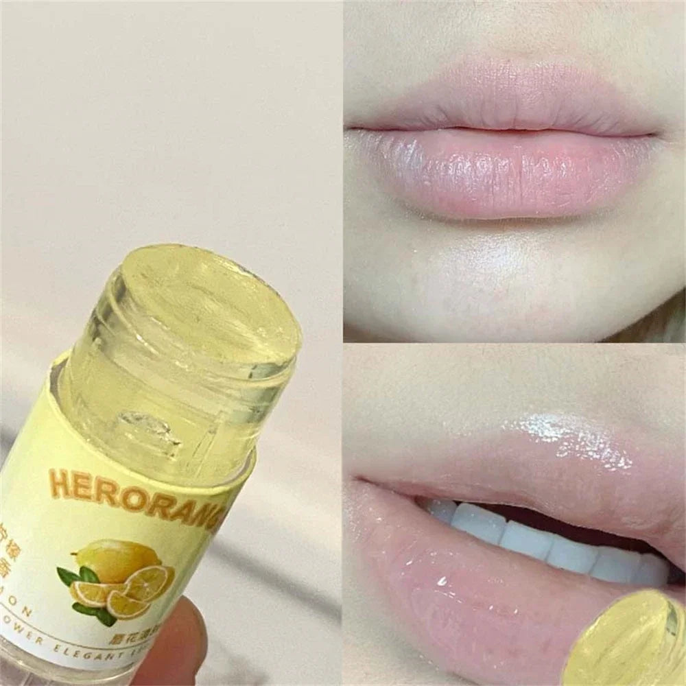 Transparent Coconut Fruit Lip Balm Care Moisturizing Fade Fine Lines Zpaxo 09 Lemon