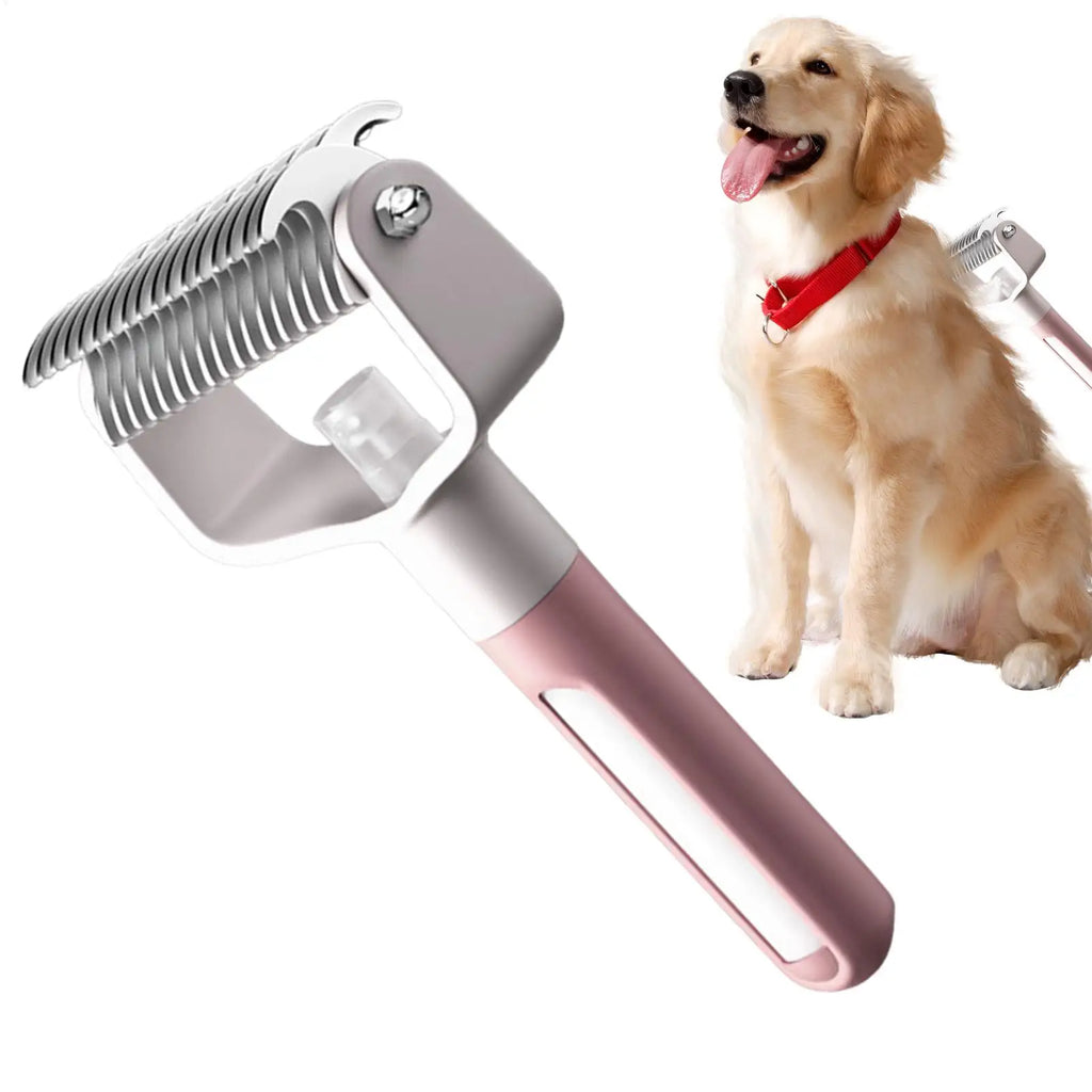 Pet Deshedding Brush – Dog & Cat Grooming with Mist Spray Pet Deshedding Brush Zpaxo