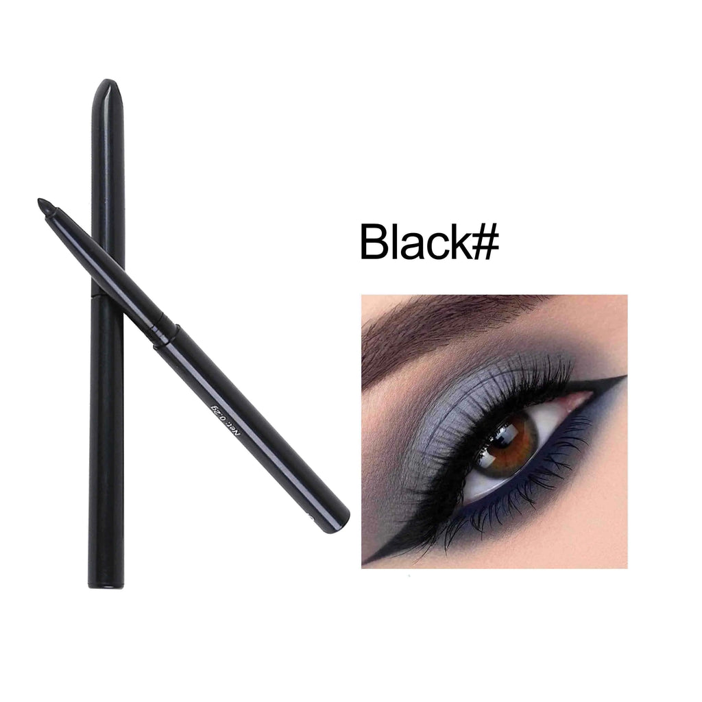 3pcs Waterproof And Sweat Proof Black Eyeliner Gel Pen, Smooth And Non Caking, Perfect Gift For Eye Cosmetics Zpaxo 3pcs