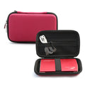 Electronics Accessories Storage Power Bank Bag Case Shockproof Hard Zpaxo Red