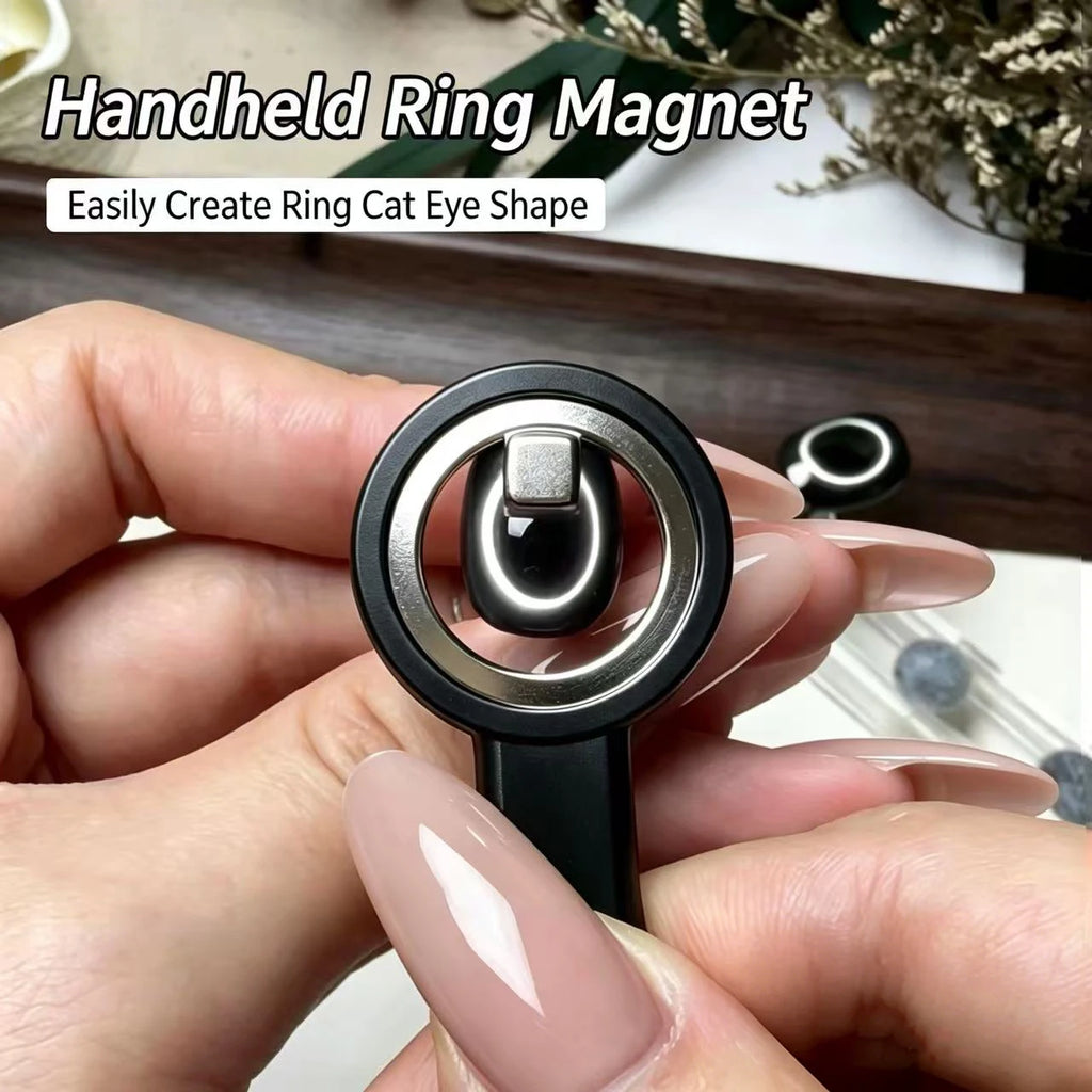 Cat Eye Nail Magnet Ring Magnetic Tool Handle Gel Polish DIY Art