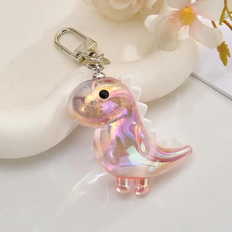 Cute Acrylic Dinosaur Keychain Paired Sturdy Buckle Daily Casual Zpaxo A5