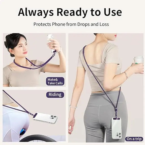 Universal 360 Rotation Adjustable Mobile Phone Lanyard Wrist Strap