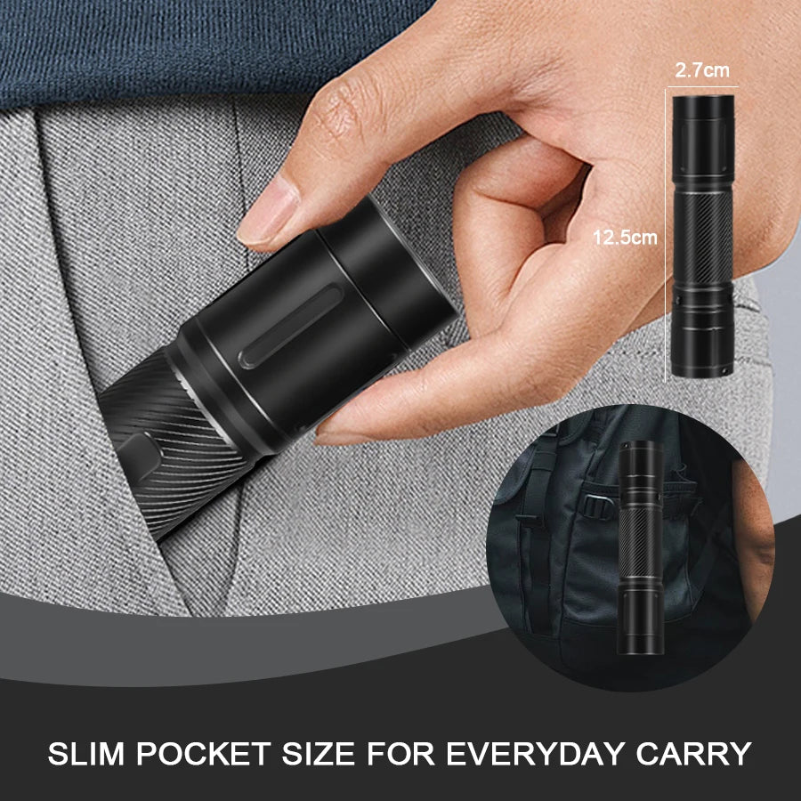 KDULIT 1200-Lumen Tactical LED Flashlight | IP66 EDC Torch
