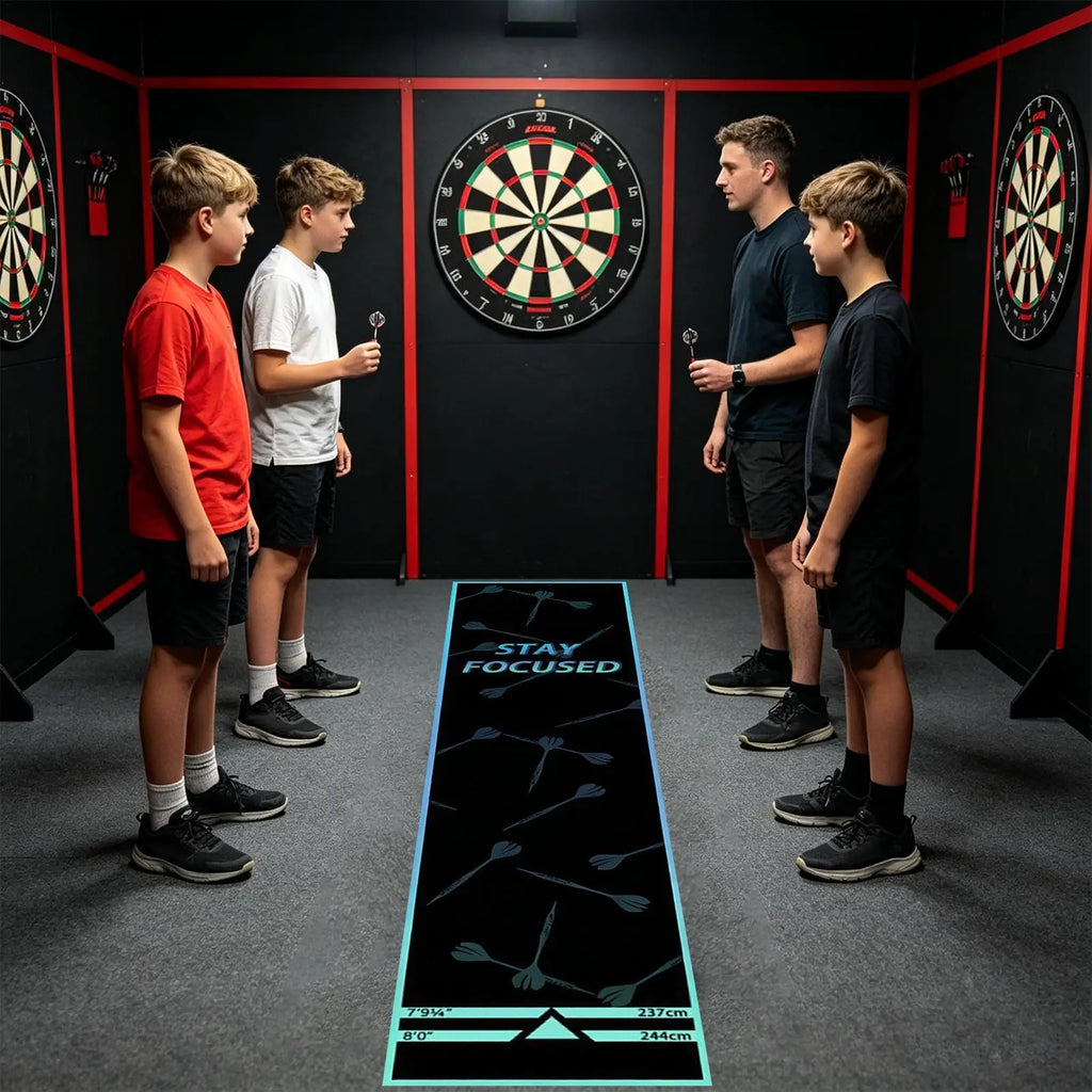 Crystal Velvet Dart Mat Nonslip Portable Protective Throw Line Pad