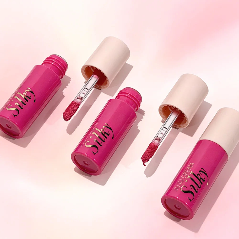 Long-lasting Silky Matte Lipstick Pink Nude Lip Tint Waterproof Gloss Zpaxo