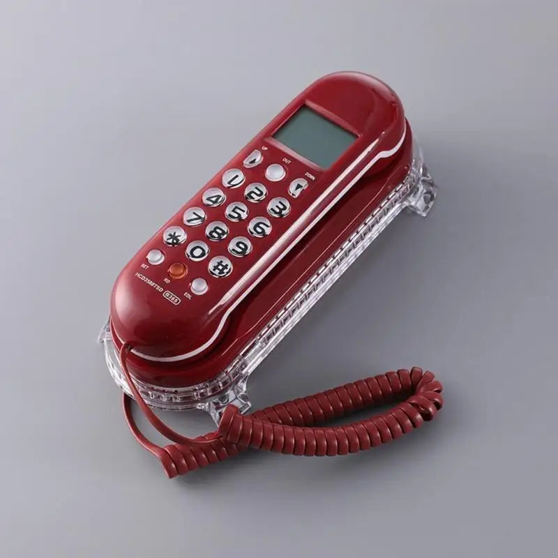 652F Modern Phone Fixed Landline Caller Flash LCD Display Redialing Zpaxo