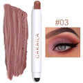 Double-head Eyeshadow Stick Diamond Shimmer Highlighter Pencil Pearl Pigment Long Lasting Cream Eye Shadow Matte Brush Pen Zpaxo 03